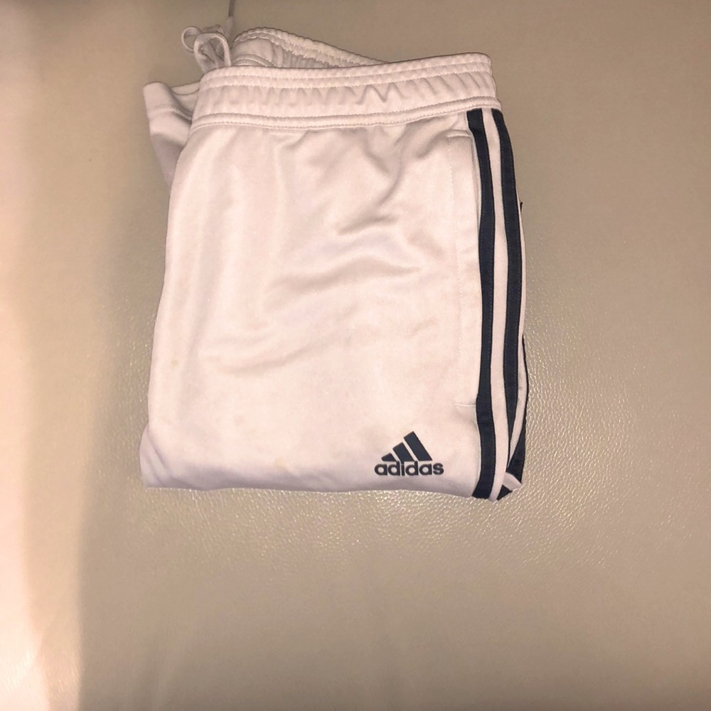 White and grey adidas sweats only worn once